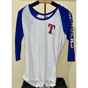MLB Texas Rangers New Era Womens 3/4 Sleeve T-Shirt Size Medium